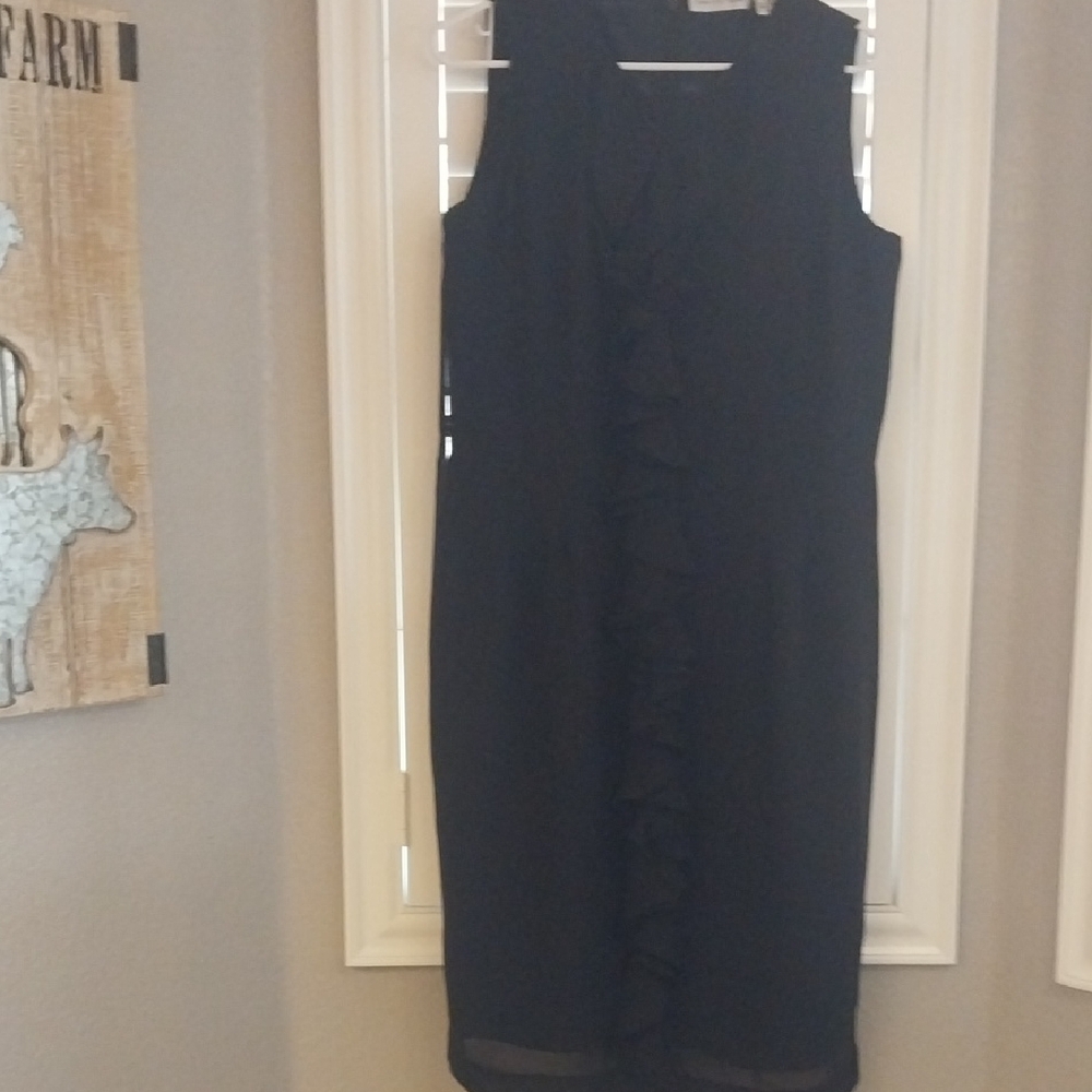 Newport News Black Midi Dress